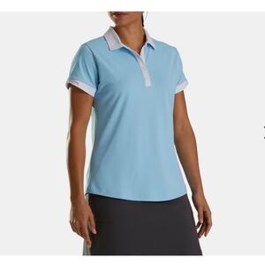 FootJot Women’s size Large Blue Golf Polo